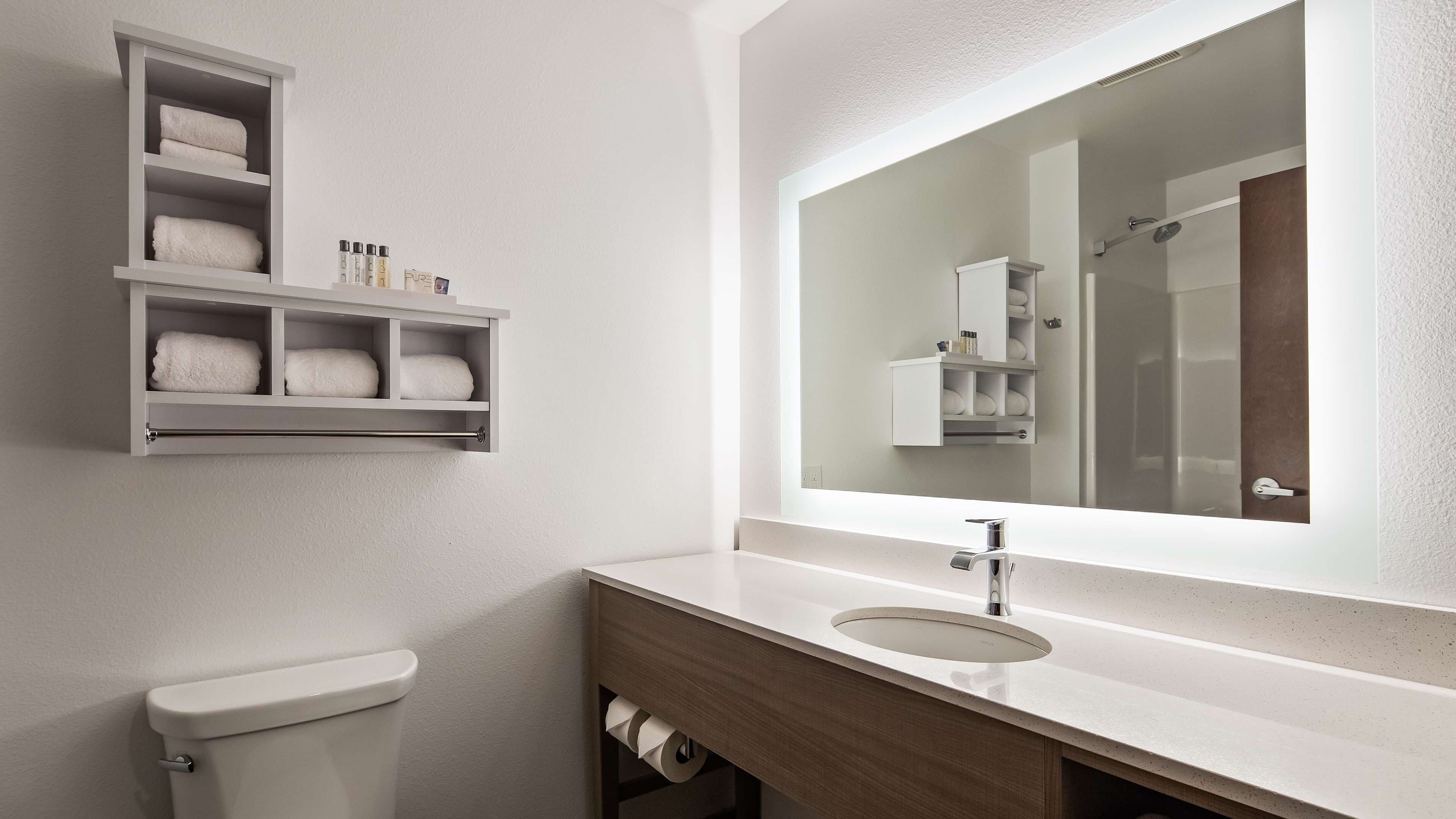 free toiletries, hair dryer, towels, soap