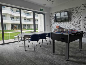Games room - Comfortable Apartment | Balcony, Pool, Air Conditioning (Rogowo)