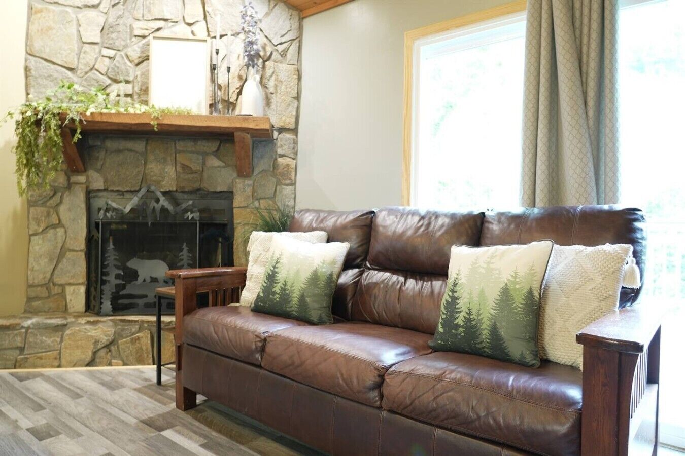 Smart TV, fireplace, video games