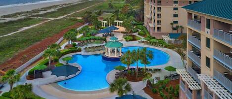 Indoor pool, outdoor pool