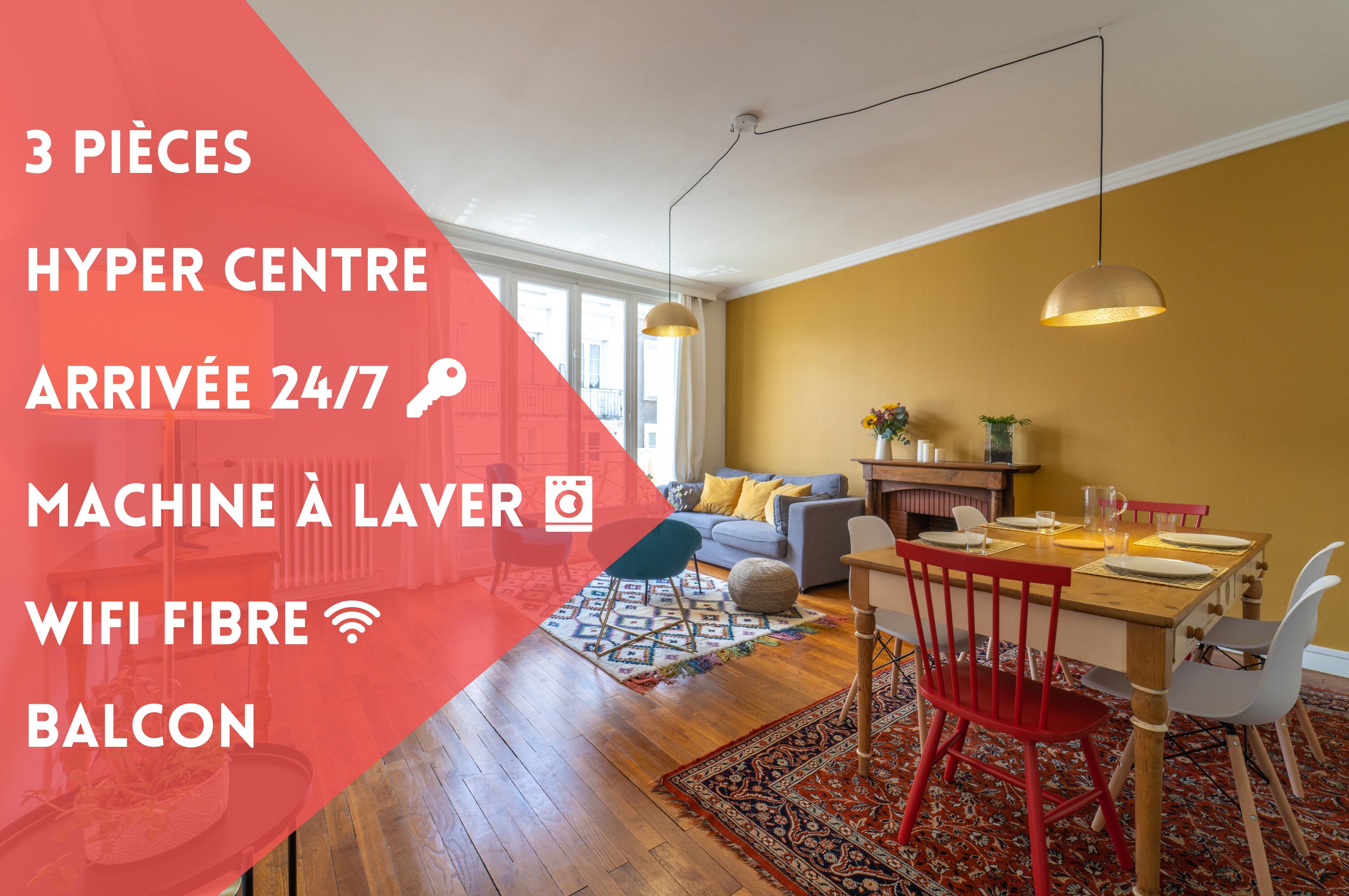 Hyper Centre Balcon Arrivée Autonome