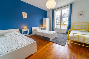 2 chambres, fer et planche Ă repasser, Wi-Fi gratuit, draps fournis