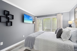 1 bedroom, iron/ironing board, travel crib, free WiFi