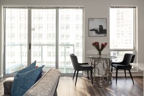 Condo, 1 Bedroom | Individually decorated, individually furnished, iron/ironing board - Park Avenue Condos (Detroit)