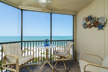 Beach balcony beverages just taste better