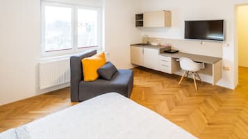 1 chambre, bureau, Wi-Fi gratuit, draps fournis