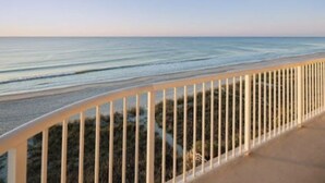 A coastal walkway with a railing, leading to the beach. - June 15-22!  Price reduced! 1 bedroom, Peaceful Beachfront, Westwinds (North Myrtle Beach)