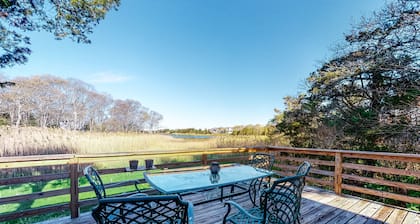 Dog-Friendly Downtown Home w/Free WiFi, Deck, Water Views, & Partial A/C