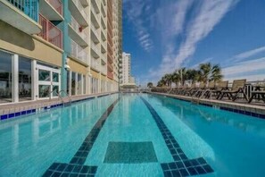 Indoor pool, a heated pool