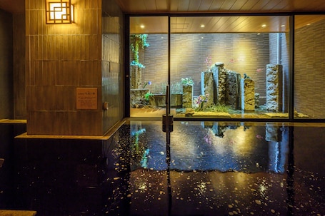 Indoor spa tub. Dormy Inn Premium Ginza Hot Springs