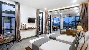 2 bedrooms, internet, bed sheets