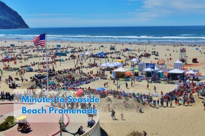 Steps to Seaside Beach | Summer Escape | 3BR, Pets