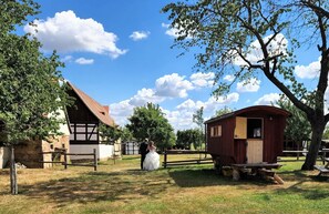 Exterior - Schäferwagen 3 - Schäferwagen im Leipziger Neuseenland (Borna)