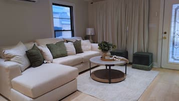 Family House | Living area | 50-inch Smart TV with digital channels, TV, Netflix