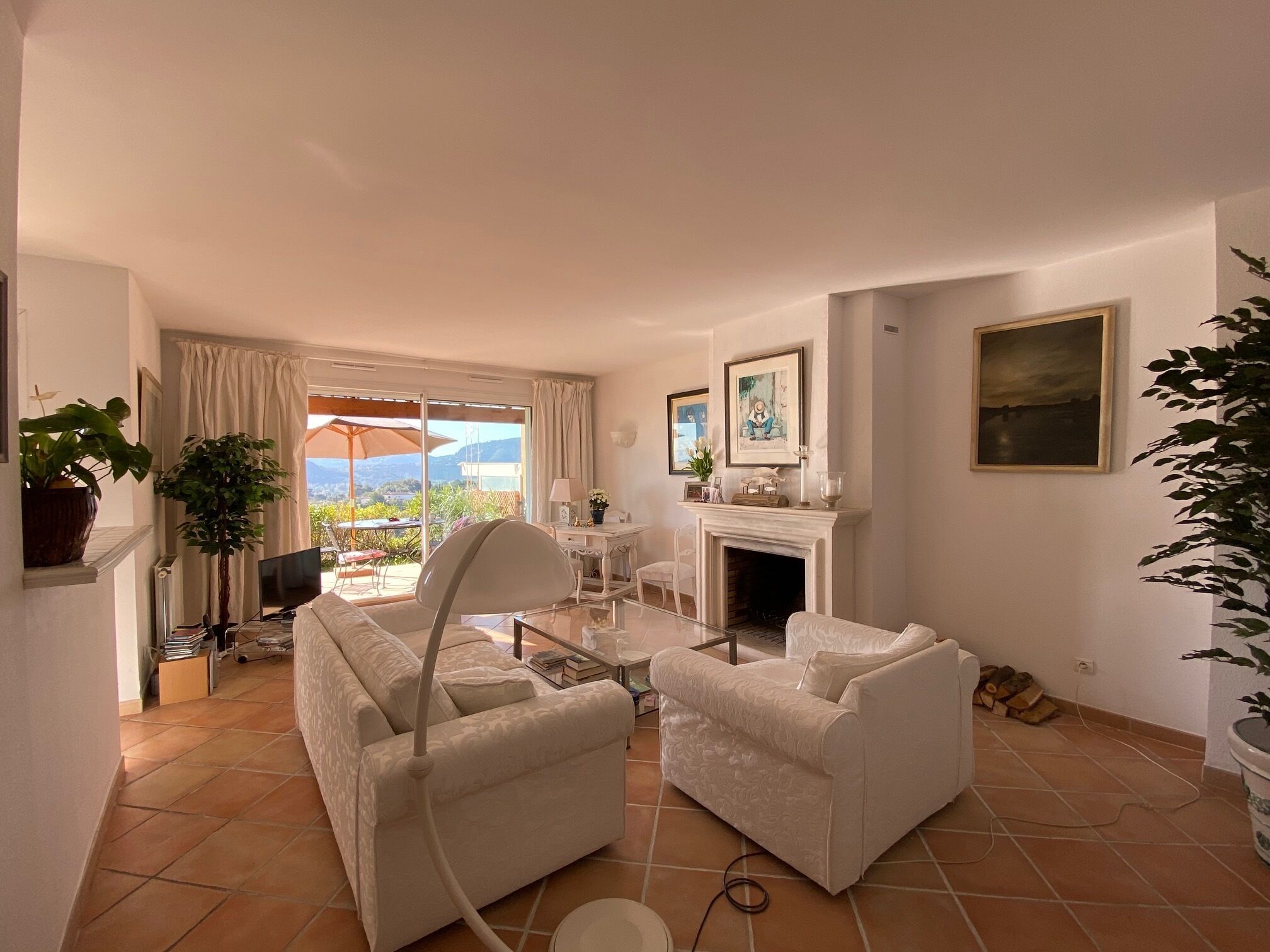 Panoramic ocean view at the bay of Cannes...