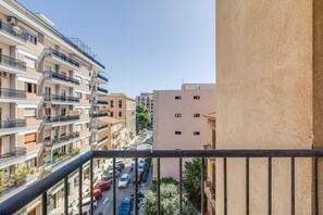 Property grounds - Modern 130 sqm apartment with two balconies, able to accommodate 8 people, located on the 4th floor of a modern building with lift (NOT suitable for the disabled - 6 steps to access to it). The property is located near via Libertà, in an area full of se (Palermo)