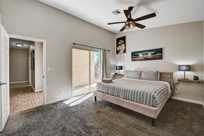 Desk, iron/ironing board, travel crib, WiFi