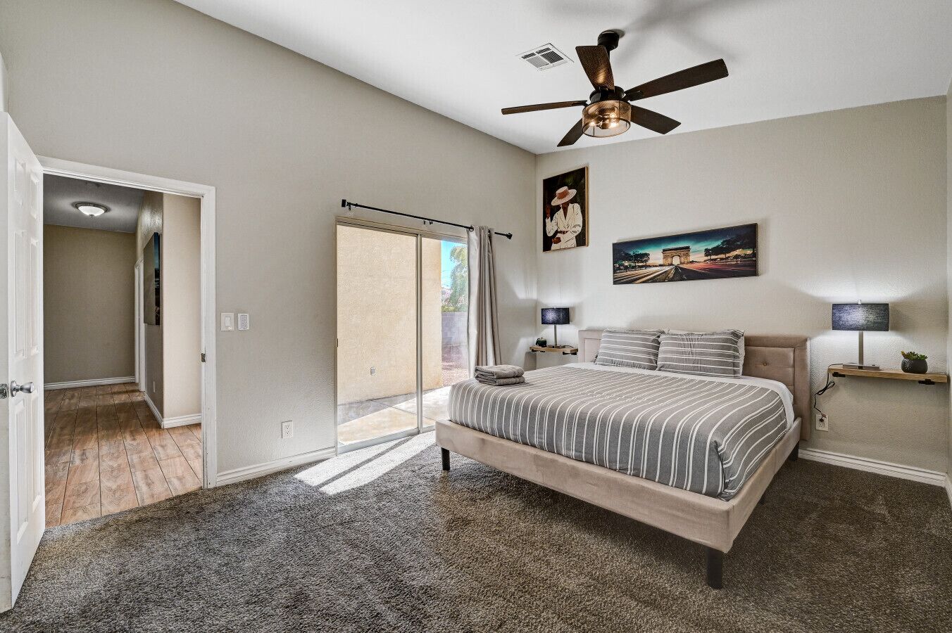 4 bedrooms, iron/ironing board, travel cot, WiFi