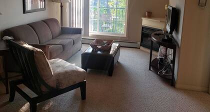 Smart 2 Bedroom Apartment for 3 with 2 Washrooms, Balcony, WIFI, In Suite Laundr