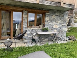 Outdoor dining - Studio Cosy Coeur Courchevel 1650 (COURCHEVEL)