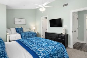 Iron/ironing board, travel crib, WiFi, bed sheets