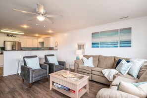 TV, DVD player, books