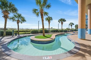 Outdoor pool - Verandas 307 - Updated 2 Bedroom Oceanview Unit (North Myrtle Beach)