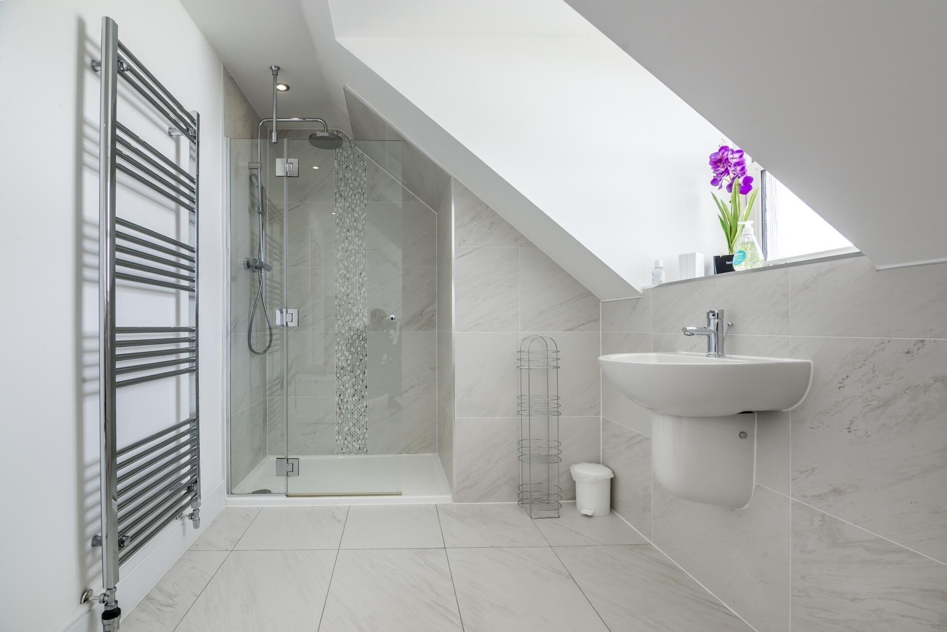 Shower, hair dryer