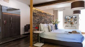 Luxe tweepersoonskamer, en-suite badkamer, uitzicht op park (Contemporaine)
