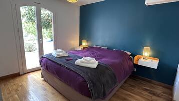 3 chambres, fer et planche Ă repasser, Wi-Fi gratuit, draps fournis