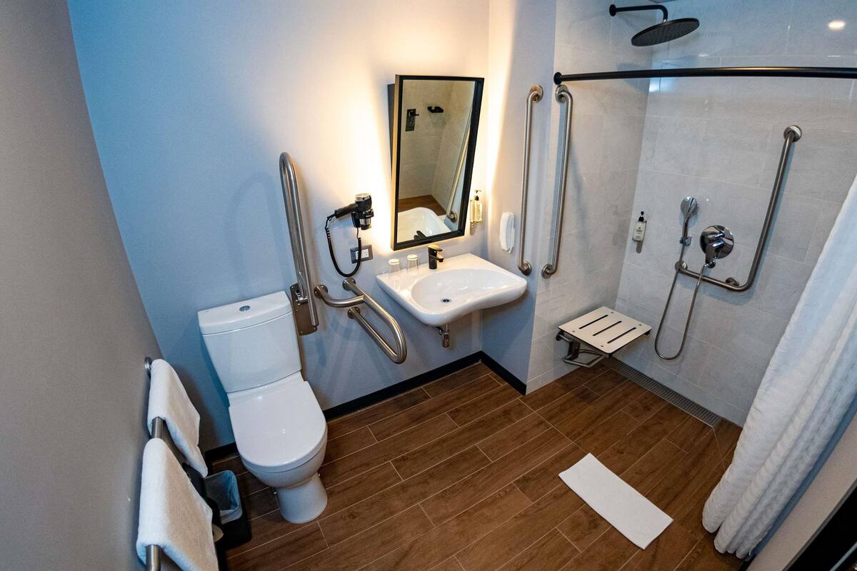 스탠다드룸, 더블침대 1개, 장애인 지원 (Accessible) | 고급 침구, 오리/거위털 이불, 미니바, 객실 내 금고