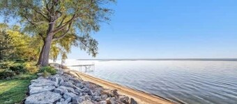 Waterfront Cottage with Tower and Hot Tub!