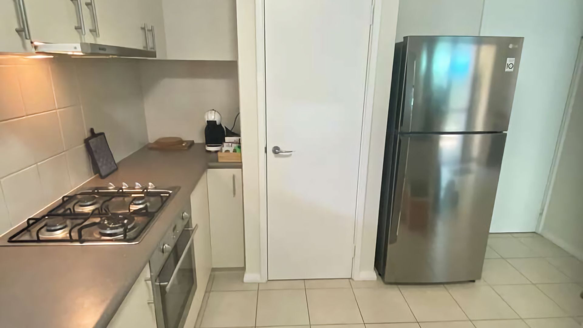 Microwave, oven, dishwasher, high chair