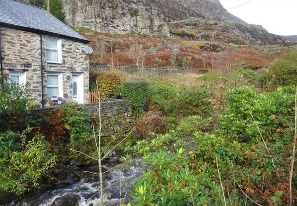 Property grounds - Cosy Welsh Cottage near to Ffestiniog Railway, local beaches, walks & activities (Blaenau Ffestiniog)