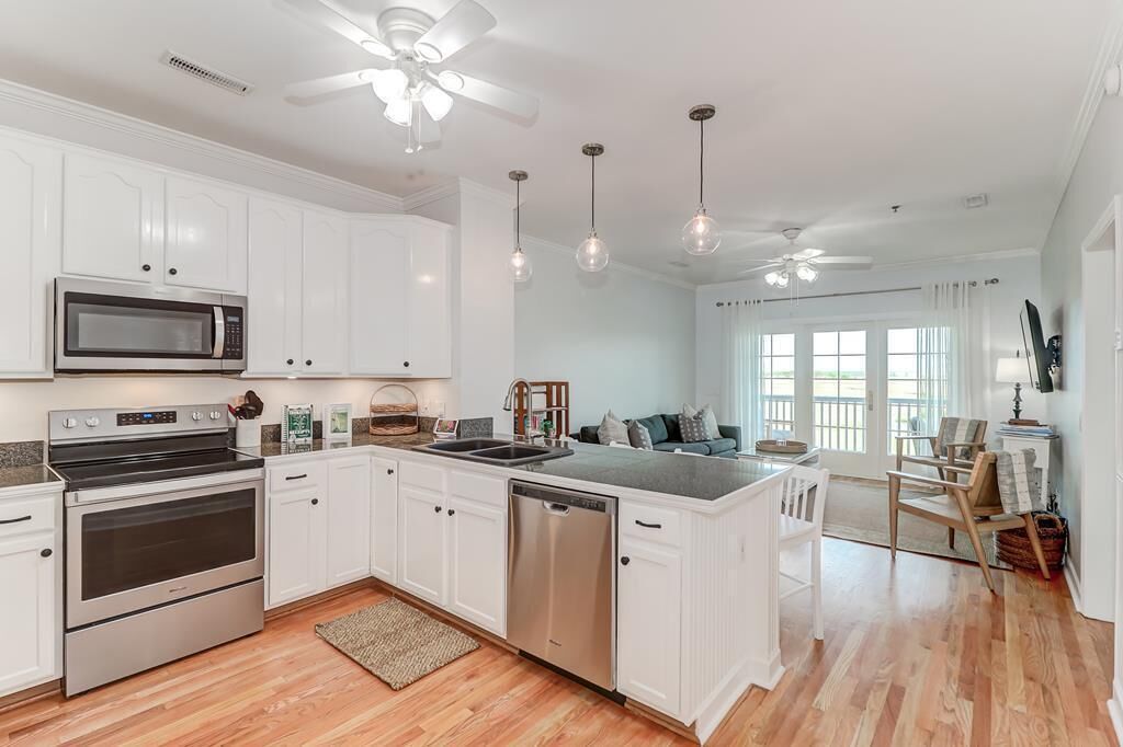 Stunning River and Marsh views!  Community pool and short walk to beach!