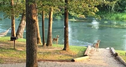 Mammoth Spring Retreat. Gated for privacy, Five cabins, one price. On the River