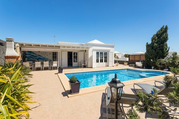 A heated pool
