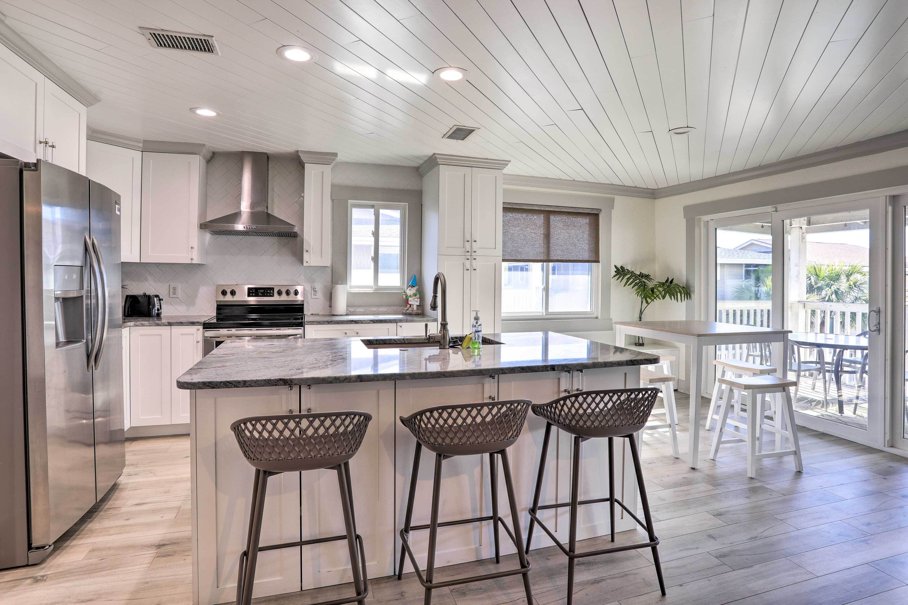 Modern Beach Retreat w/ Deck - Walk to Sand!