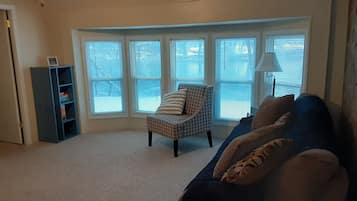 Smart TV, video library, stereo