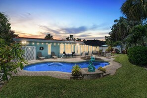 A heated pool