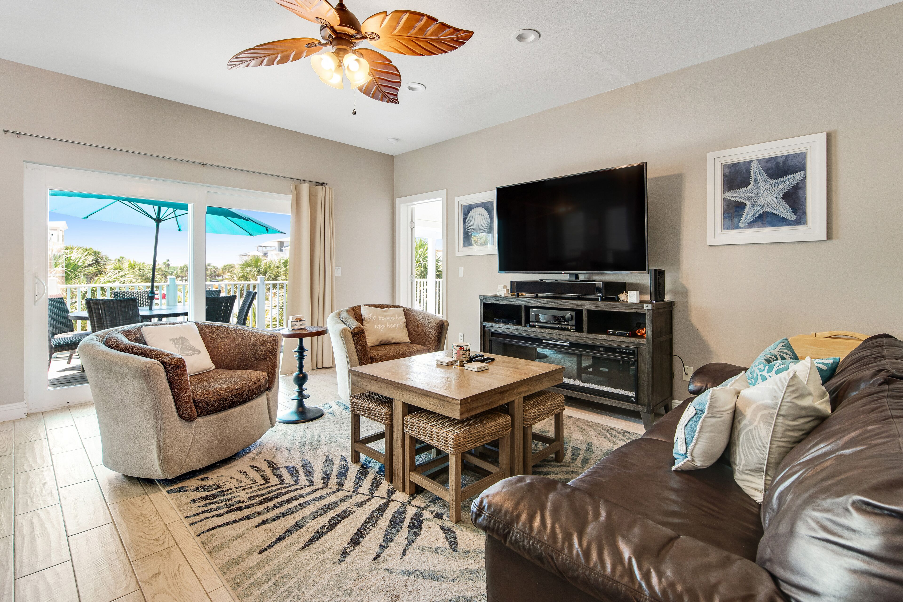 Stunning Beach Retreat W/ Shared Pool, Beach Access, Large Balcony & Gas Grill