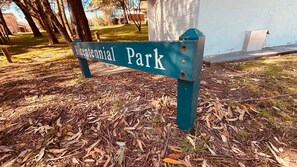 A sign for Bicentennial Park. - Home Away in Callala Bay (Callala Bay)