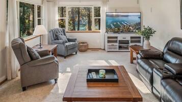 智能電視、壁爐、 辦公室