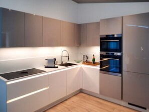 Microwave, oven, dishwasher, high chair - Nice apartment in villa for 4 guests with WIFI, A/C, TV, patio and panoramic view (Wemeldinge)