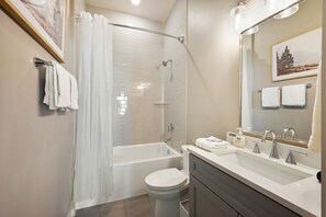 Hair dryer, towels