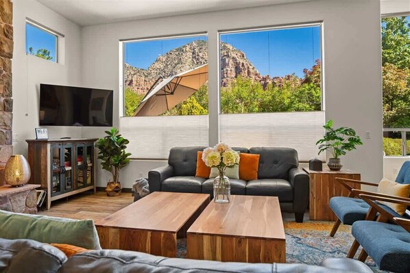 TV, fireplace, offices