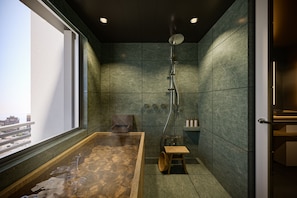 Japanese Spa Suite Room, Non Smoking | Bathroom | Free toiletries, hair dryer, slippers, electronic bidet