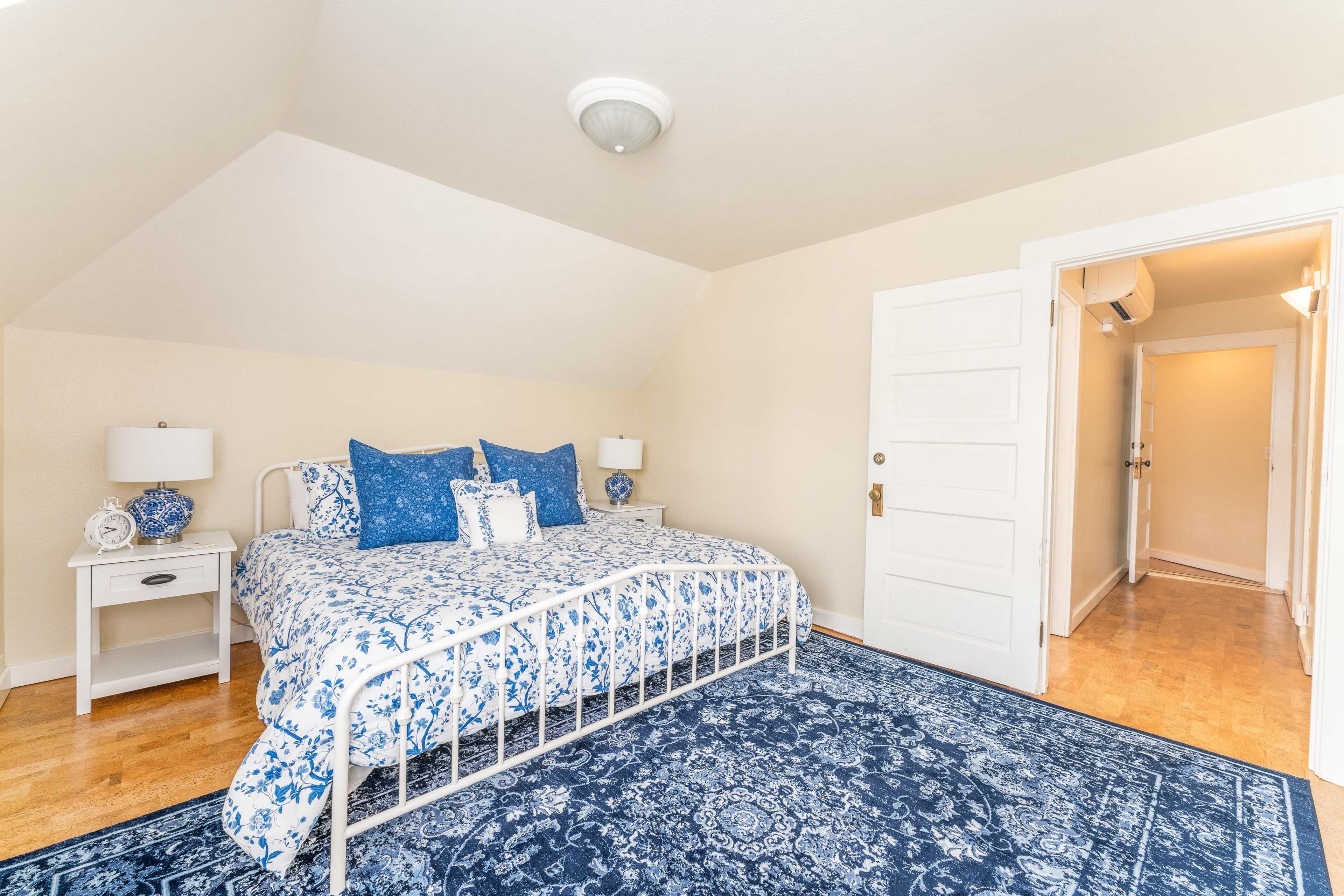 Upstairs Bedroom #1 with King Bed and en suite bathroom.