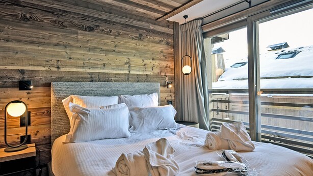 Room - Luxury Apartment with Spa Access Near Slopes - The Allues (Méribel)
