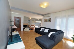 Apartment (A1) | Living room | Fireplace, DVD player